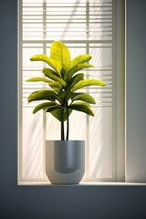 Discover a Touch of Nature: Vibrant 3D Green Plant Breathing Life to Indoor Space Generative AI