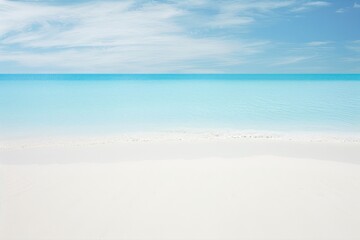Discover Serenity: A Tropical Paradise with Crystal Clear Blue Waters and Pristine White Sands Generative AI