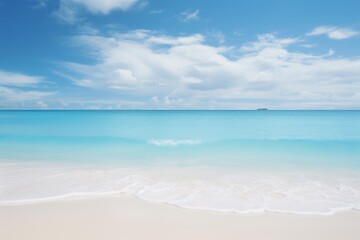 Fototapeta premium Experience Tranquility: Unveiled Paradise with Crystal Clear Waters & Pristine White Sands Generative AI