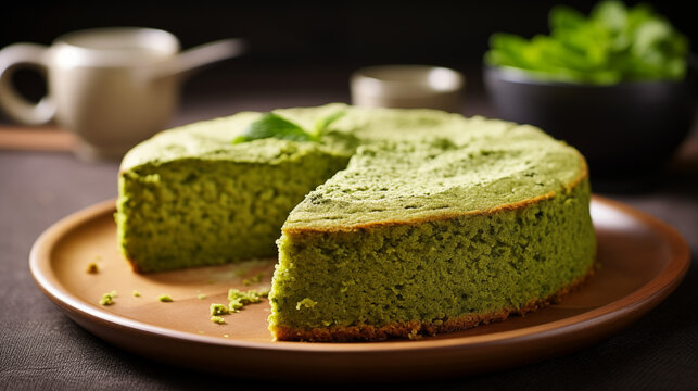 matcha green tea cake