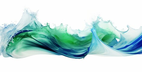 Vibrant Emerald Wave: Exploring the Power of Nature's Colors in High-Resolution Image Generative AI