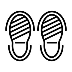 Snowy footprints Icon