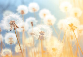 Unveiling the Ethereal Beauty: A Unique Blurred Dandelion Masterpiece Generative AI