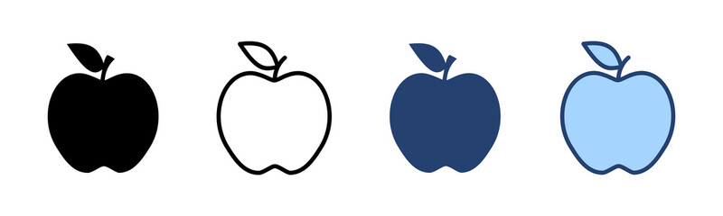 Apple icon vector. Apple sign and symbols for web design.