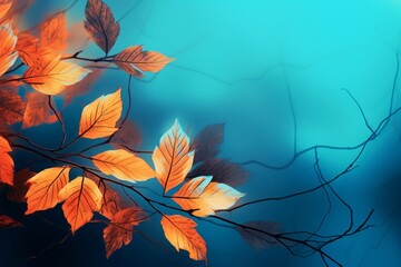 Fototapeta na wymiar Enchanting Display of Autumn Splendor: Captivating Colors and Backdrops Revealed Generative AI