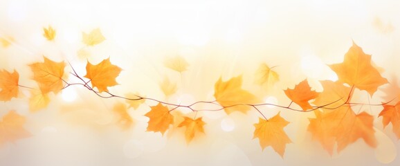 Naklejka na ściany i meble Stunning Capture of Autumn Leaves Isolated on Pure White Backdrop - Uncover the Elegance of Fall! Generative AI