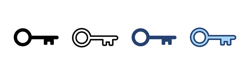 Key icon vector. Key sign and symbol.