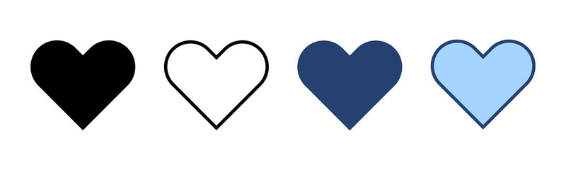 Love icon vector. Heart sign and symbol. Like icon vector.