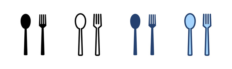 spoon and fork icon vector. spoon, fork and knife icon vector. restaurant sign and symbol