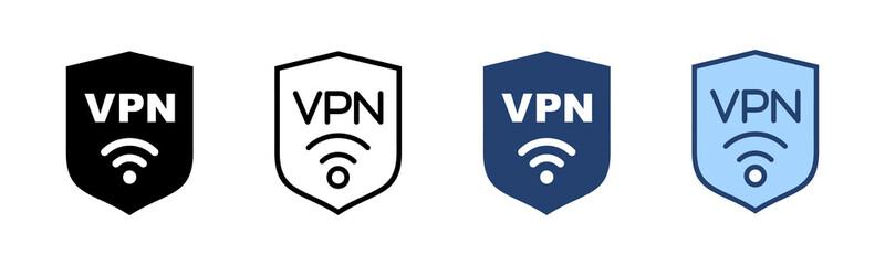 Vpn icon vector. Private network sign and symbol. virtual private network icon.