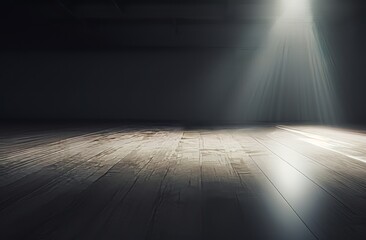 Dramatic Interplay of Light and Shadows on Monochrome Floor: A Stunning View Generative AI