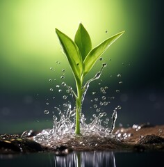 Unlocking Secrets of Plant Growth: Astonishing Impact of Single Water Drop! Generative AI