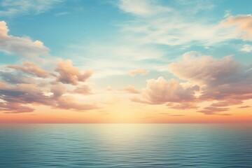 Captivating Sundown: An Exquisite Blue Ocean View at Dusk in Stunning 4K Resolution Generative AI