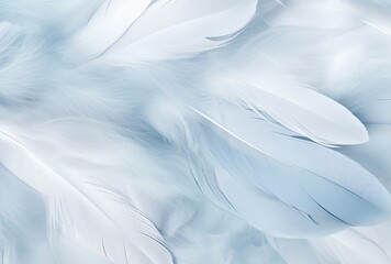 Fototapeta na wymiar Exquisite Ballet of Snowy Feathers: An Aerial Dance in Stillness Generative AI