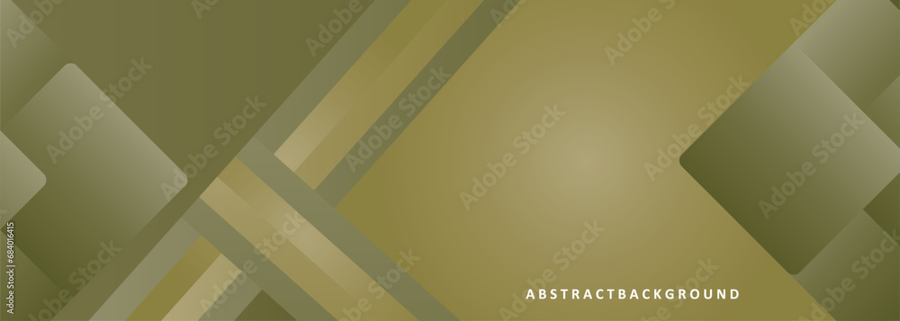 Aufkleber luxury abstract background with golden lines and shadows, golden or gray color horizontal abstract b