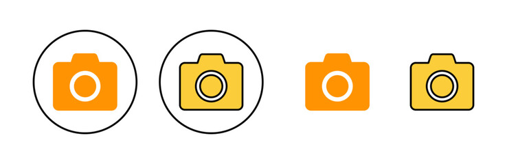 Camera icon vector for web and mobile app. photo camera sign and symbol. photography icon.