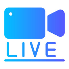 live streaming gradient icon