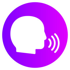 voice gradient icon