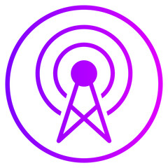 Broadcast gradient icon