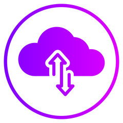 cloud gradient icon