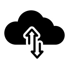 cloud glyph icon