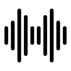 equalizer glyph icon