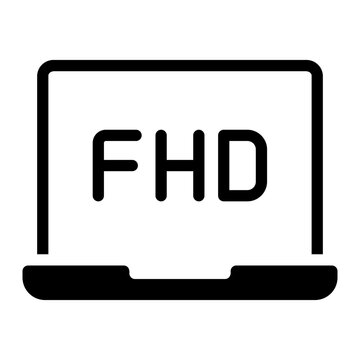 fhd glyph icon