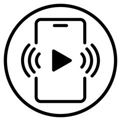 smartphone glyph icon