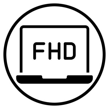 fhd glyph icon