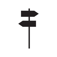  Signpost, pointer icon, road sign, directional guidepost icon. flat trendy style illustrationn on white bakground..eps