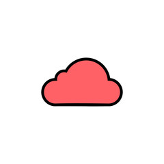Cloud icon set illustration. cloud sign and symbol
