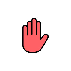 Hand icon set illustration. hand sign and symbol. hand gesture