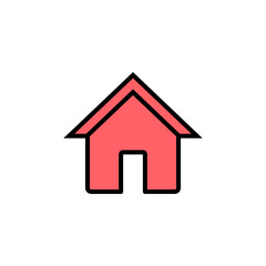 Obraz premium Home icon set illustration. House sign and symbol