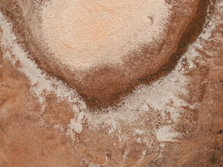 Aerial abstract of a Western Australia salt lake