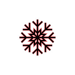 Snow icon set illustration. snowflake sign and symbol