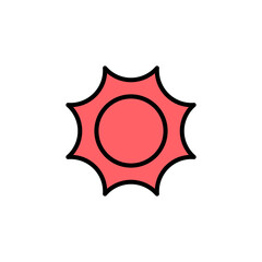 Sun icon set illustration. Brightness sign and symbol.