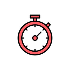 stopwatch icon set illustration. Timer sign and symbol. Countdown icon. Period of time