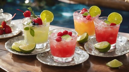 Fresh Drinks Background Very Cool
