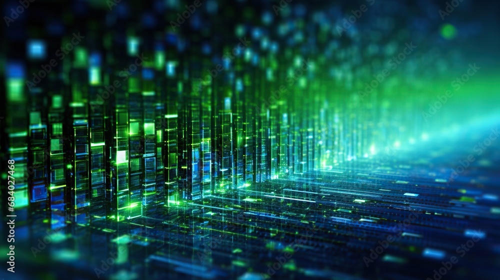 Poster abstract binary background