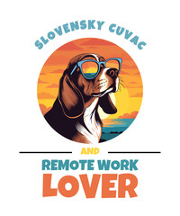 Slovensky Cuvac And Remote Work Lover