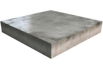 Concrete slab plane isolated transparent png