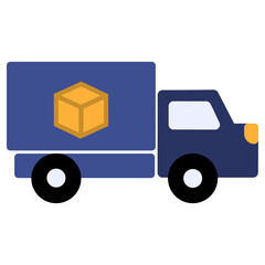 Delivery Flat Icon Vector Illustration 