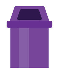 waste management in purple bin