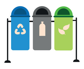 waste management trash bins