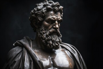 a statue of a man with a beard