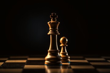 Chess board game concept of business ideas and competition and strategy ideas