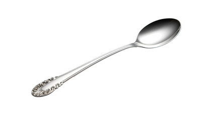 spoon the Kitchenware on white isolated on clear png background and transparent background. cooking and pastry concept for cafe and restaurent, AI generative. 