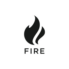 Modern fire sign,  icon fire flame isolated , Vector illustration