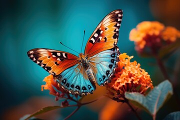 Fototapeta na wymiar a butterfly on a flower