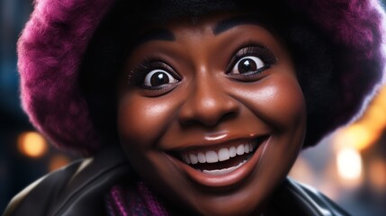 a close up of a woman